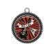 Pendentif Cabochon Argent - rock N roll