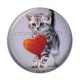 Cabochon Résine - chaton coeur