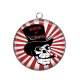 Pendentif Cabochon Argent - rock N roll