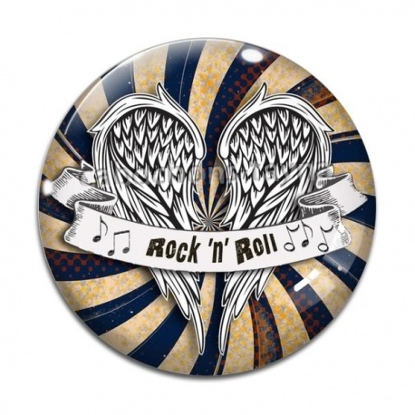Cabochon Verre - rock N roll