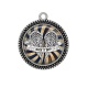 Pendentif Cabochon Argent - rock N roll