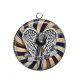 Pendentif Cabochon Argent - rock N roll