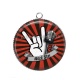 Pendentif Cabochon Argent - rock star
