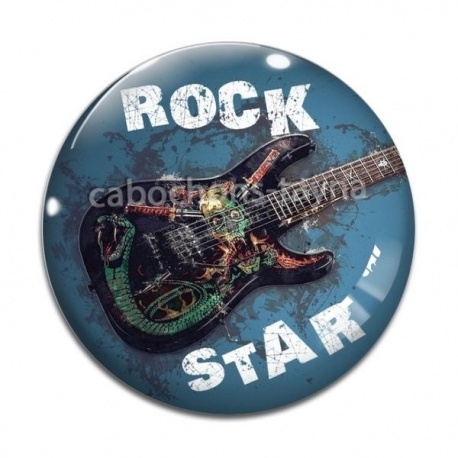 Cabochon Verre - rock star