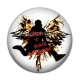 Cabochon Résine - rock N roll attitude