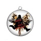Pendentif Cabochon Argent - rock N roll attitude