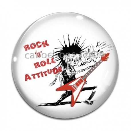 Cabochon Verre - rock N roll attitude