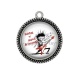 Pendentif Cabochon Argent - rock N roll attitude