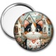 Miroir de poche - chat coeur