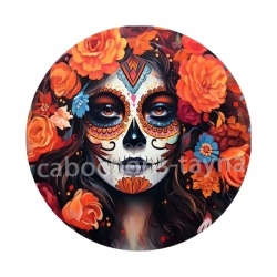 cabochon femme gothique- résine ou verre