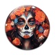 Cabochon Verre - femme gothique