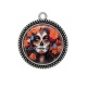 Pendentif Cabochon Argent - femme gothique
