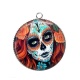 Pendentif Cabochon Argent - femme gothique