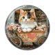 Cabochon Résine - chaton coeur