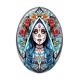 Cabochon Résine Ovale - femme gothique