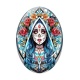 Cabochon Verre Ovale - femme gothique