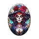Cabochon Verre Ovale - femme gothique