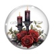 Cabochon Verre - bougie gothique