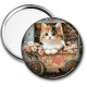 Miroir de poche - chaton coeur