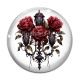 Cabochon Verre - rose
