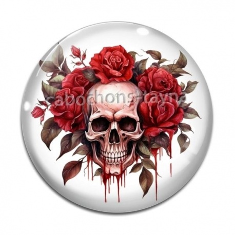 Cabochon Verre - crane