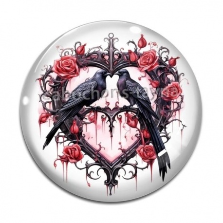 Cabochon Verre - oiseaux