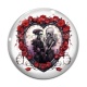 Cabochon Verre - couple squelette