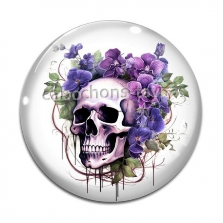 Cabochon Verre - crane