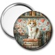 Miroir de poche - chaton coeur