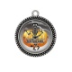 Pendentif Cabochon Argent - halloween 