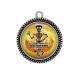Pendentif Cabochon Argent - halloween 
