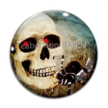 Cabochon Verre - crane