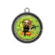 Pendentif Cabochon Argent - Halloween