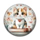 Cabochon Résine - chaton livre