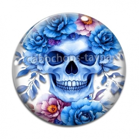 Cabochon Verre - crane