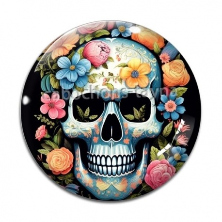 Cabochon Verre - crane