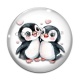 Cabochon Verre - pingouin