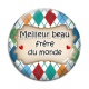 Cabochon Verre - meilleur beau père du monde