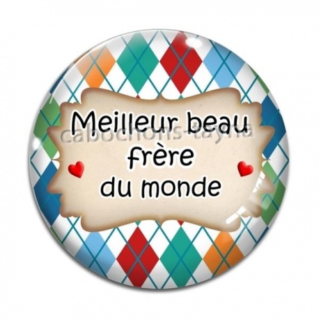 Cabochon Verre - meilleur beau père du monde