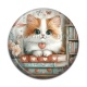 Cabochon Résine - chaton livre