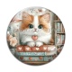 Cabochon Verre - chaton livre