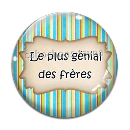 Cabochon Verre - le plus génial des frères