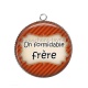 Pendentif Cabochon Argent - un formidable frère