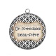 Pendentif Cabochon Argent - un formidable beau frère