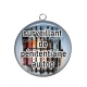 Pendentif Cabochon Argent - surveillant de pénitencier au top