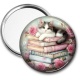Miroir de poche - chat livre