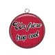 Pendentif Cabochon Argent - un frère trop cool