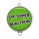 Connecteur Cabochon Argent - un super beau frère