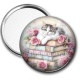Miroir de poche - chat livre