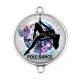 Connecteur Cabochon Argent - pole dance